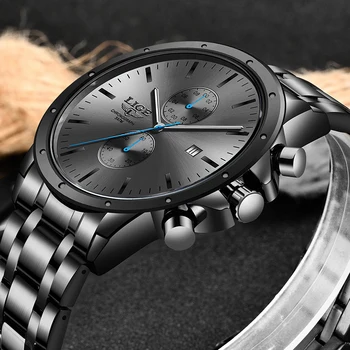 LIGE 2020 Nouă Ceasuri Mens Top Brand de Lux din Oțel Inoxidabil Cuarț Ceas Pentru Bărbați Impermeabil Sport Cronograf Ceas Clasic Masculin
