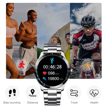 LIGE Ceas Inteligent Bărbați smartwatch rezistent la apa de Fitness Sport Ceas Heart Rate Monitor de Presiune sanguina din Oțel curea Reloj Inteligente