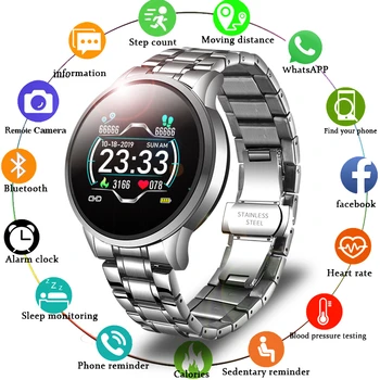 LIGE Moda Ceas Inteligent Bărbați Femei Sport Tracker de Fitness pentru Android ios Heart Rate Monitor de Presiune sanguina smartwatch rezistent la apa