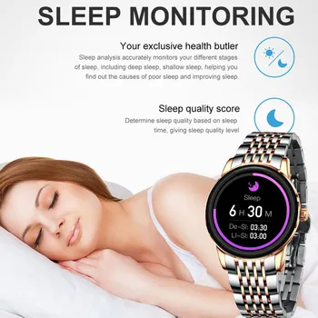 LIGE Moda Ceas Inteligent Femei Bărbați smartwatch Sport Tracker de Fitness Impermeabil cerc Complet touch screen reloj inteligente Cadou