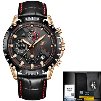 LIGE Top brand de lux barbati casual ceas de moda de afaceri bărbați ceasuri militare sport impermeabil Cuarț ceas Relogio Masculino