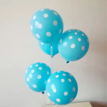 Light blue wave punct de baloane 50pcs/lot12 centimetru grosime rotunde din latex air ballon decor nunta petrecere de absolvire consumabile