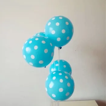 Light blue wave punct de baloane 50pcs/lot12 centimetru grosime rotunde din latex air ballon decor nunta petrecere de absolvire consumabile
