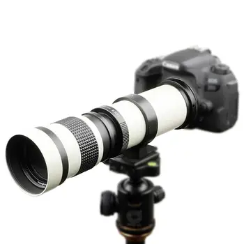Lightdow Alb 420-800mm F/8.3-16 Super Telephoto Zoom Manual Lentile+T2 Inel Adaptor pentru Canon Nikon Sony Pentax Sony Fuji Camere