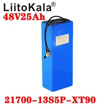 LiitoKala 48V 25ah 21700 5000mAh 13S5P Litiu Baterie 48V 25AH 1000W biciclete electrice baterie Construit în 20A BMS T XT90 plug