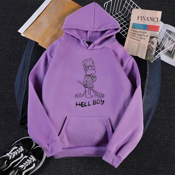 Lil peep Hellboy hell boy Bart Simpson Tricouri Stil Hanorac Pentru Barbati Marimea XS-2XL Unisex hoody
