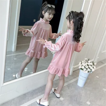 LILIGIRL Copil Fete Dress 2020 Vestido Infantil Haine Copii Rochie de Printesa pentru Fete Noi de Moda Rochie de Vara Fete 4-10 Ani