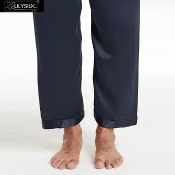 LilySilk 100 de Mătase, Pantaloni de Pijama Pentru Barbati 22 momme de Lux Natural Lung de Îmbrăcăminte pentru Bărbați Transport Gratuit