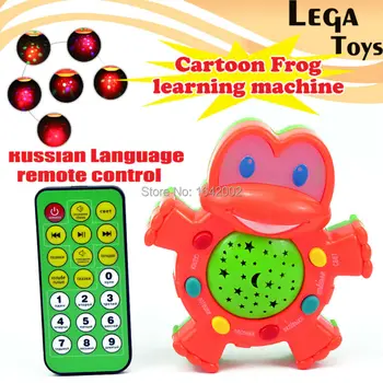 Limba rusă RC Control desen Animat Broasca Povești Teller,jucărie pentru copii de Învățare Masini cu Lumina de Proiecție jucarii Educative