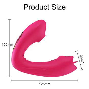 Limba Supt Dildo Vibrator Pentru Women10 Viteza De La Distanță Fără Fir Stimulator Clitoris Sex Oral De Aspirație Lins Vibratoare Jucarii Pentru Adulti