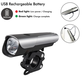 Link 600 Lumeni USB Reîncărcabilă Bike Set de Lumina,Anti-orbire Siguranță-rezistent la apa IPX 5-lumina de poziție-în Apropierea Gama Fascicul Dedicat pentru TOATE Bicicletele