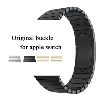 Link brățară curea pentru apple watch band pentru apple watch 5 4 3 pentru iwatch 42mm 38mm 44mm 40mm din oțel inoxidabil, metal watchband