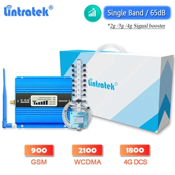Lintratek 2G GSM 900 Amplificator de Semnal 3G WCDMA UMTS 2100 4G LTE DCS 1800 Celular, Telefon Mobil Semnal Repeater Amplificator Set Complet