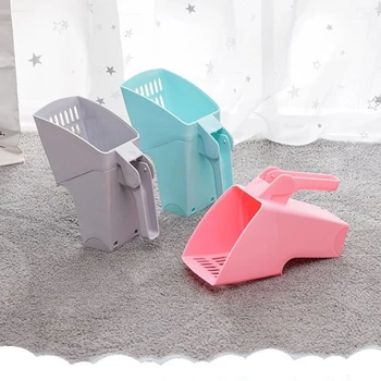 Litiera pisicii Lopata de Gunoi Bin Integrat Fecale Plastic Ciur Scoop Pisoi Toaletă Selector cu Saci de gunoi Curățare pentru animale de Companie Consumabile