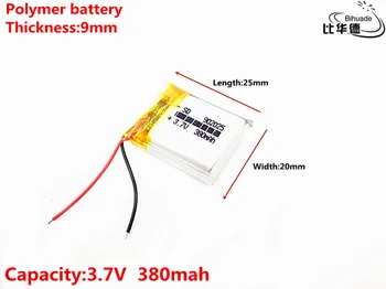 Litru de energie a bateriei Bun Qulity 3.7 V,380mAH 902025 Polimer litiu-ion / Li-ion pentru tablet pc-ul BĂNCII,GPS,mp3,mp4