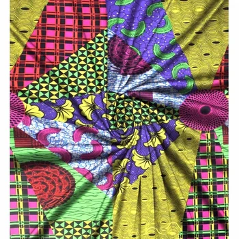 LIULANZHI Africane țesături de Moda Multicolor imprimare africane tesatura Modale + franceză tesatura de sifon rochie de 6 yarzi ALL26-ALL36