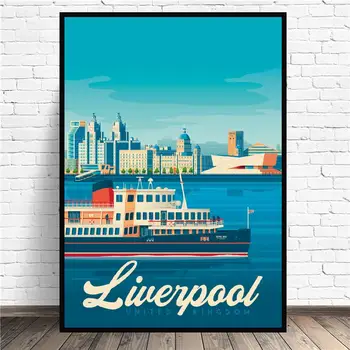 Liverpool A Călători Arta Canvas Printuri Acasă Decor De Perete Pictura