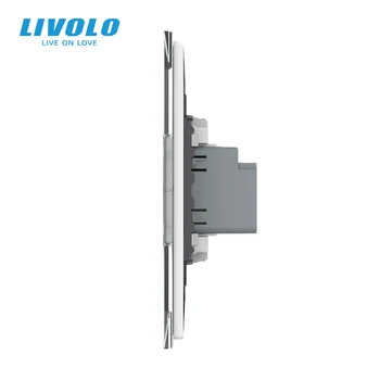Livolo NE-AU Standard 45mm Perete Comutator Tactil,1-2Gangs Touch Control,4colors cristal de sticlă,plastic, cheie,buton
