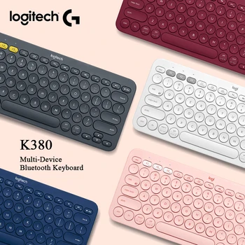 Logitech K380 Multi-Device Bluetooth Wireless Keyboard Multi-Color pentru Laptop, PC, Tabletă, Desktop, Windows, MacOS, Android, IOS, Chrome