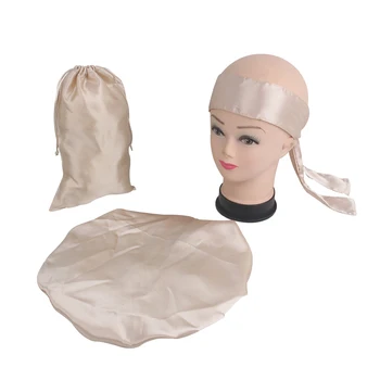 Logo-ul personalizat de imprimare premium virgin extensie de păr pachete de ambalare satin saci de folie banda de somn proteja capacul capotei