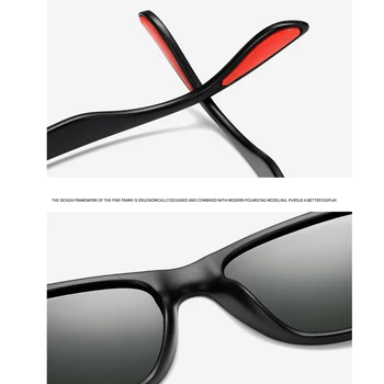 LongKeeper Clasic Nit Bărbați ochelari de Soare Polarizati Oglinda Pătrat Ochelari pentru Conducere de Femei Nou Sport Gafas de sol UV400 cu Cutie