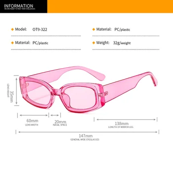 LongKeeper Epocă ochelari de Soare Femei 2020 Designer de Brand Retro Dreptunghi ochelari de soare Ochelari de Soare Femei UV400 Obiectiv Eyewears