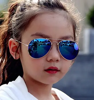 LongKeeper Noua Moda Fete Baieti Copii ochelari de Soare Brand Design Retro Drăguț Pilot Ochelari de Soare Copii Oculos Gafas De Sol UV400
