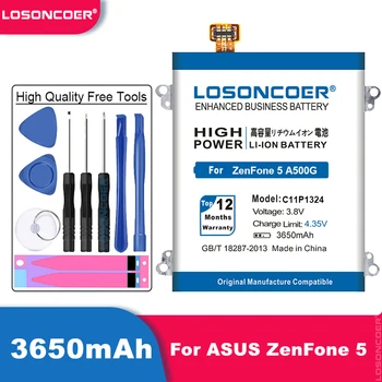 LOSONCOER 3650mAh Baterii de Telefon Mobil C11P1324 Pentru ASUS ZenFone 5 Bateriei Pentru ASUS A500CG A501CG A500KL A500