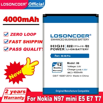 LOSONCOER 4000mAh X6 Baterie Original Pentru DOOGEE X6 X6 Pro Baterii de Telefon Mobil Bateria AKKU ACCU PIL