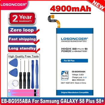 LOSONCOER 4900mAh EB-BG955ABA EB-BG955ABE Baterie Pentru Samsung GALAXY S8+ G9550 S8 Plus S8Plus SM-G9 SM-G955 G955 Cadou Instrumente