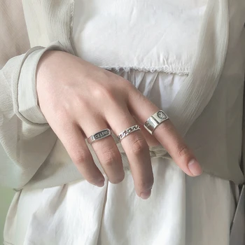 LouLeur Stil 925 Sterling Silver Ring Moda Regina Avatar Inele Pentru Femei De Moda Inel Reglabil Femei Argint 925 Bijuterii