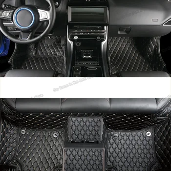 Lsrtw2017 de mașină din piele mat etaj pentru jaguar XJ X350 X351 2003-2019 2010 2011 2012 2013 2018 2019 covor covor accesorii