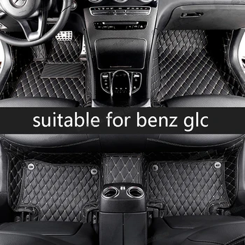 Lsrtw2017 piele auto covorase pentru mercedes-benz glc GLC250 GLC350e GLC300 2021 2016 2017 2018 2019 2020 coupe x253 c253 glc63