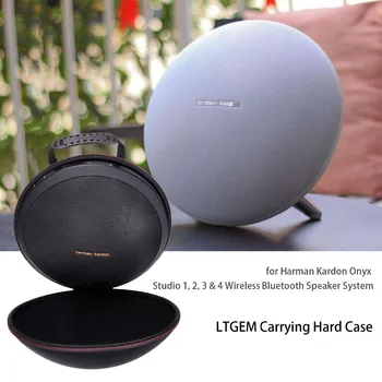 LTGEM Caz pentru Harman Kardon Onyx Studio 1, 2, 3 & 4 Wireless Bluetooth Speaker System. Se Potrivește Baterie Reîncărcabilă (Negru)