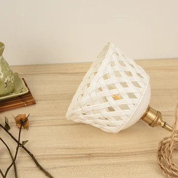 LukLoy CONDUS Ceramice lucrate Manual Lumina Pandantiv Cupru Agățat Lampă Ceramică, Îmbrăcăminte de Lumină Noptiera Bar de Lumina Loft Lampă de Iluminat Mici