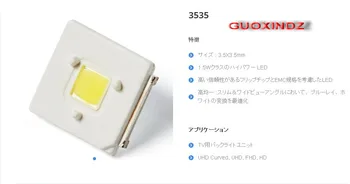 LUMENI LED Backlight Flip-Chip LED 2.4 W 3V 3535 alb Rece 153LM Pentru SAMSUNG LED de Iluminare din spate LCD TV de Aplicare