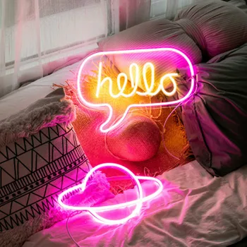Lumina de Neon Neon Semn Panou Lumina de Noapte USB Alimentat INS Forma Romantic Nunta Petrecere de Vacanță Decor de Basm Lampa Aripa Banana