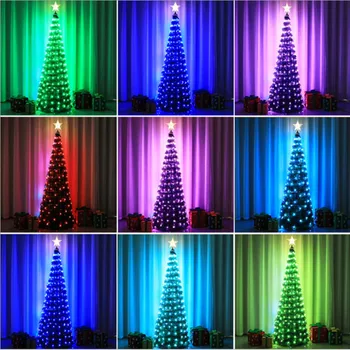 Lumina de noapte LED USB reîncărcabilă RGB minge de lumina stelelor de Crăciun de interior Noapte de petrecere Lampa de control de la distanță șir de lumină lampara