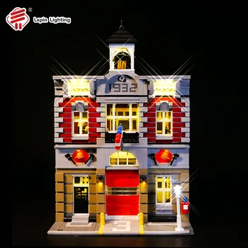 Lumina Led-Uri Kit Pentru Creatorul De Pompieri Stația De Building Block Model De Set De Iluminat Compatibil Cu 10197 15004