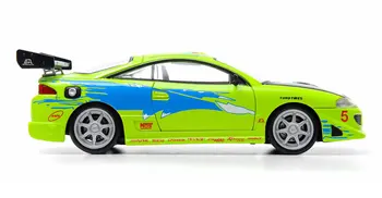 Lumina verde 1:43 Brian 1995 Mitsu bishi Eclipse aliaj de masina pentru copii Model cutie de original