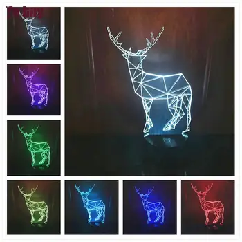 Luminarias 3D Lampa de cadouri de Craciun pentru copii Lumini 3D pentru Copii lampa de Masa Led-uri Vizuale Lumini de Noapte Iluzie de Spirit lampa de birou