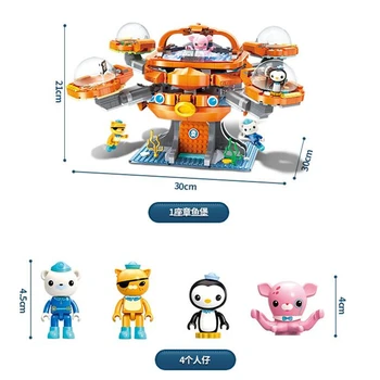 LUMINEAZĂ-Creator de Idei City Caracatiță Octopod Octonauts doctor Desene animate Blocuri Model de Seturi de Copii kituri Compatibil