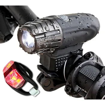 Lumini de biciclete Set Impermeabil LED Lumini Fata Far + Stop Spate USB Reîncărcabilă Lumina Ciclism Lumină de Siguranță lampa de control