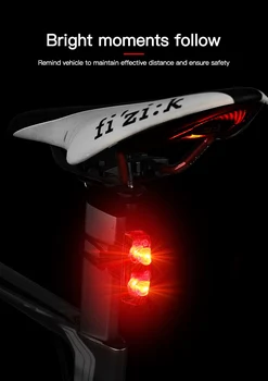 Lumini Pentru Biciclete Inducție Biciclete Coada Lumina De Avertizare Lampa Stop Auto-Alimentat Inducție Magnetică Accesorii