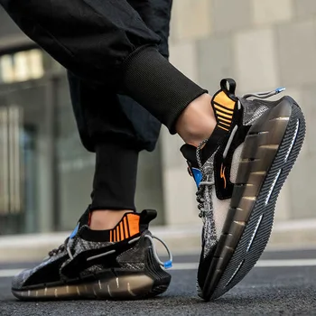Luminos de funcționare pantofi confortabili pantofi casual pantofi sport bărbați respirabil non-alunecare rezistent la uzură în aer liber, drumeții bărbați sport