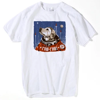 Lus Los Astronaut Câine Spațiu Tipărite tricou Femeie de Desene animate T Shirt Graphic Streetwear Topuri Tricouri de Vara Noi