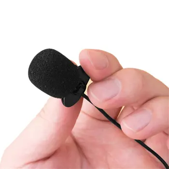 LUSHUO 3.5 mm Mini microfon Microfon Studio Portabil Discurs Home Video Vlog Youtuber Cu Clip Pentru Telefon, Laptop Claritate Voce