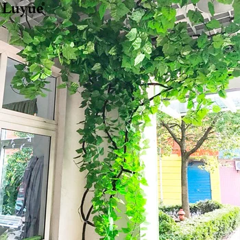 Luyue 230CM 7.5 ft Mult Plante Artificiale Verde Frunze de Iederă Artificiale de Struguri de Viță de vie Fals Frunze Pleacă de Acasă Nunta Decorati