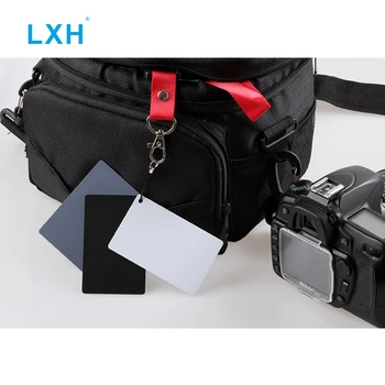 LXH Fotografie Card de Gri, DSLR și Film Premium Expunere Fotografie Set de Carte, Alb Negru și 18% Gri card