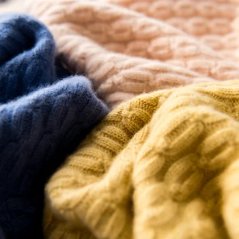 Lână Haine de Iarnă Solid de culoare Moda Tricotate Guler Pulover de Asimetrie Stripe pentru Femei pulover